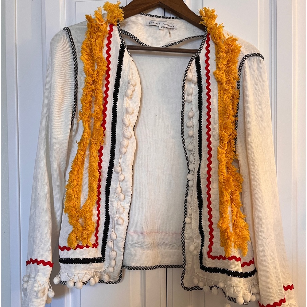 English Factory Medium cardigan, from Anthropolgie